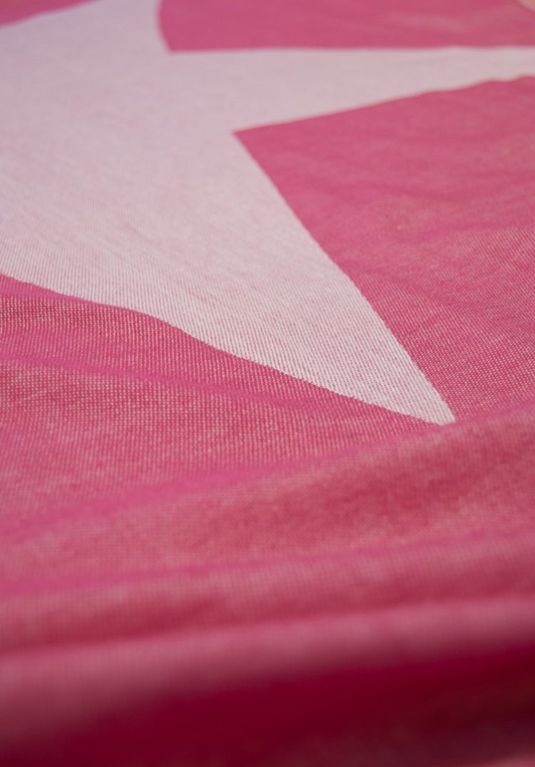плажна кърпа Lemonical Pink Starfish