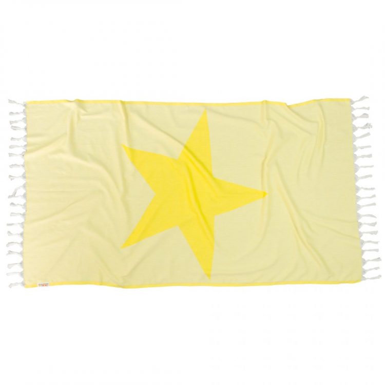 плажна кърпа yellow starfish